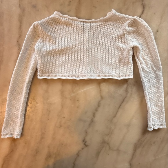 Polo by Ralph Lauren Button white cropped Cardigan size 6x - Picture 7 of 11